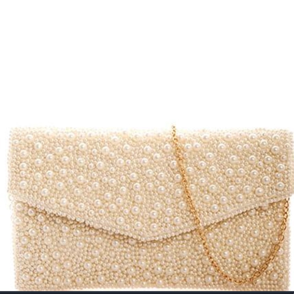 Pearl Envelope Clutch